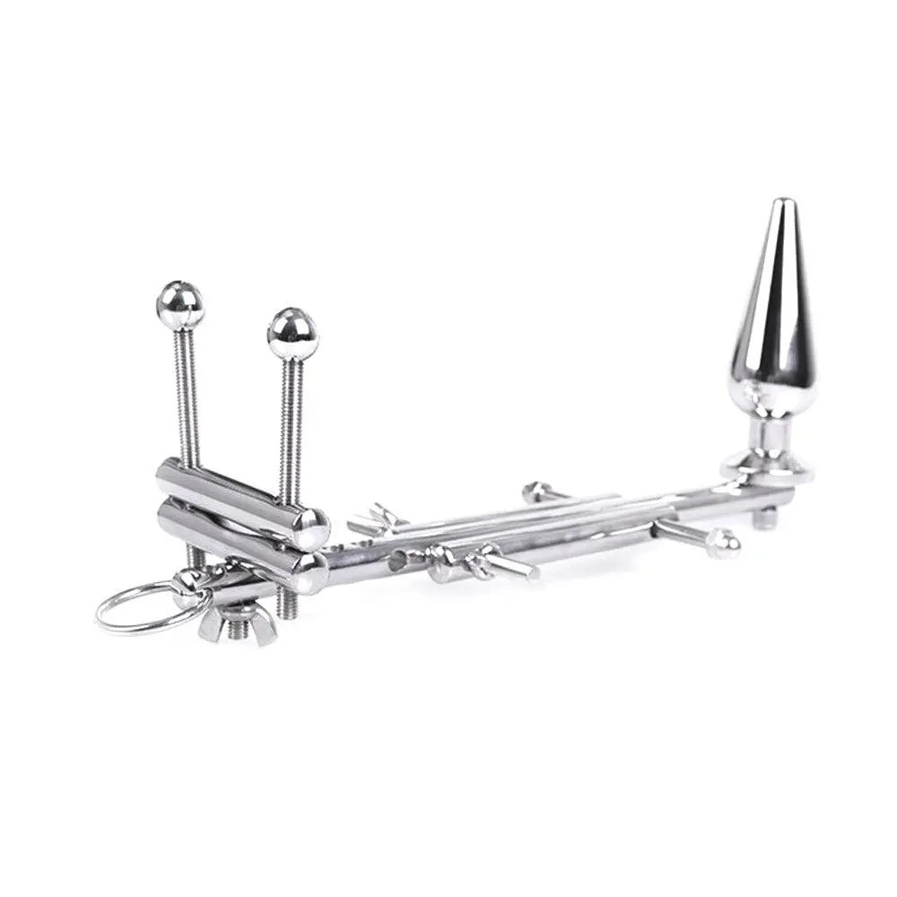 Kiotos Steel - 4 In 1 CBT Device (Anaalplug/Ballstretcher/Ballcrusher/Erectie Voorkomen) 2 Kiotos Steel - 4 In 1 CBT Device (Anaalplug/Ballstretcher/Ballcrusher/Erectie Voorkomen) - Afbeelding 2