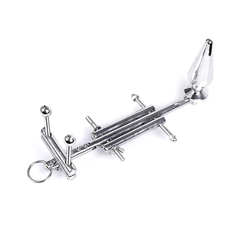 Kiotos Steel - 4 In 1 CBT Device (Anaalplug/Ballstretcher/Ballcrusher/Erectie Voorkomen) 1 Kiotos Steel - 4 In 1 CBT Device (Anaalplug/Ballstretcher/Ballcrusher/Erectie Voorkomen)