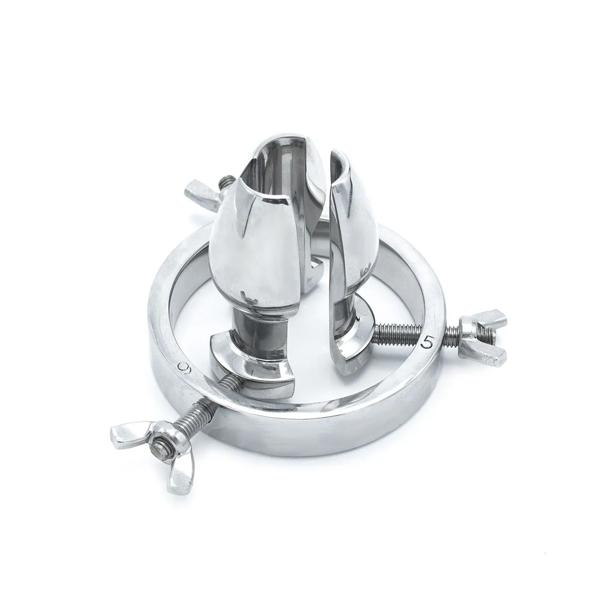 Kiotos Steel - Anaal Spreider RVS Met Vleugelmoeren 2 Kiotos Steel - Anaal Spreider RVS Met Vleugelmoeren - Afbeelding 2