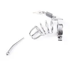 Kiotos Steel - Attica Kuisheidskooi - Met Verwijderbare Penisplug - RVS