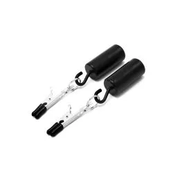 Kiotos Steel - Tepelklemmen - Croc Tepelklemmen 2 X 100g Met Haakgewichten- RVS - Zwart 7 Kiotos Steel - Tepelklemmen - Croc Tepelklemmen 2 X 100g Met Haakgewichten- RVS - Zwart -Sex Toys winkel Kiotos Steel Tepelklemmen Croc Tepelklemmen 2 x 100g met Haakgewichten RVS Zwart 3