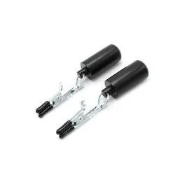 Kiotos Steel - Tepelklemmen -Nipple Croc Clamps 2x100g Bullet Gewichten - RVS - Zwart