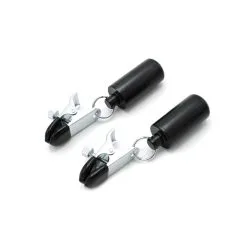 Kiotos Steel - Tepelklemmen -Verstelbare Knijpklemmen Met Gewichten Van 2 X 100 Gram - RVS