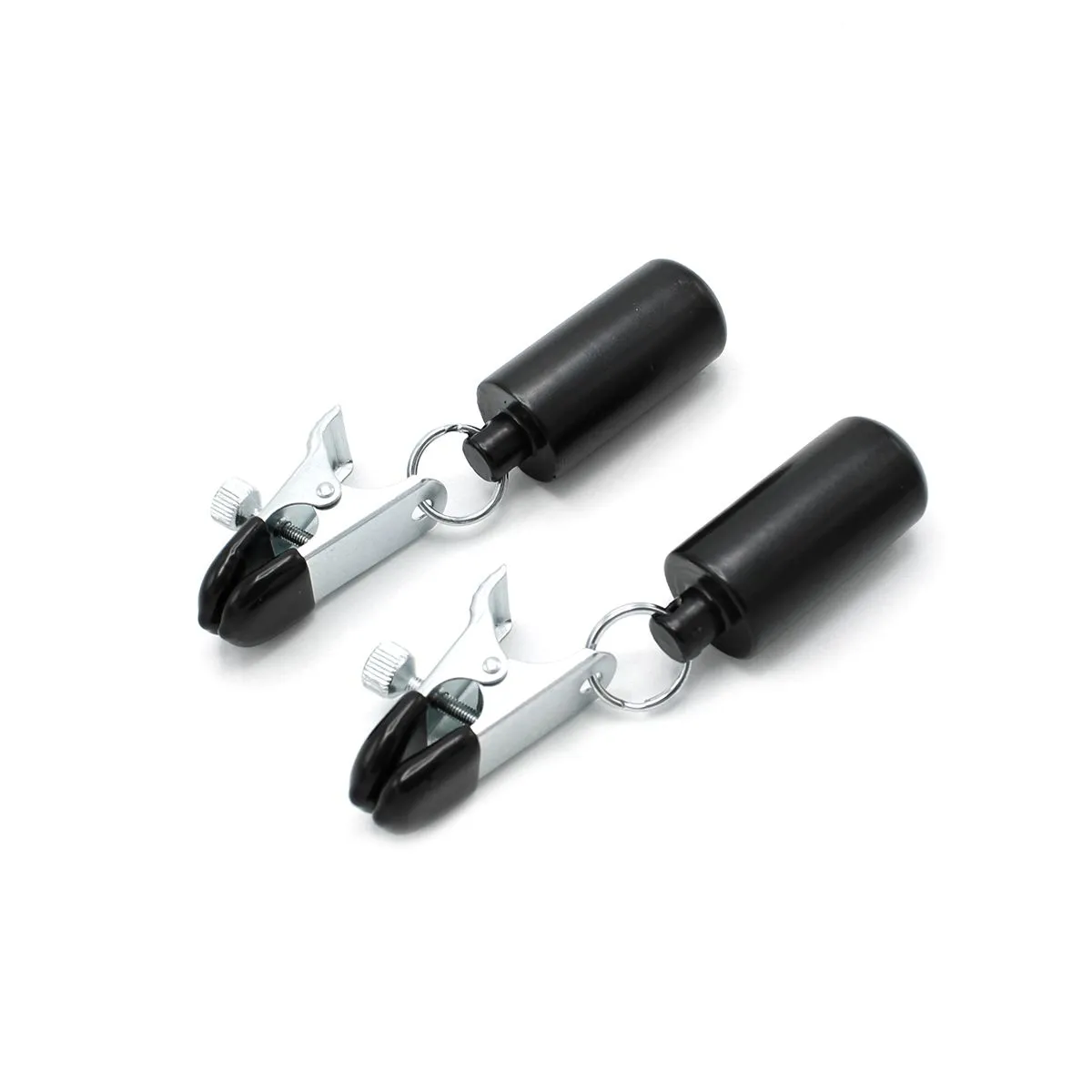 Kiotos Steel - Tepelklemmen -Verstelbare Knijpklemmen Met Gewichten Van 2 X 100 Gram - RVS 1 Kiotos Steel - Tepelklemmen -Verstelbare Knijpklemmen Met Gewichten Van 2 X 100 Gram - RVS