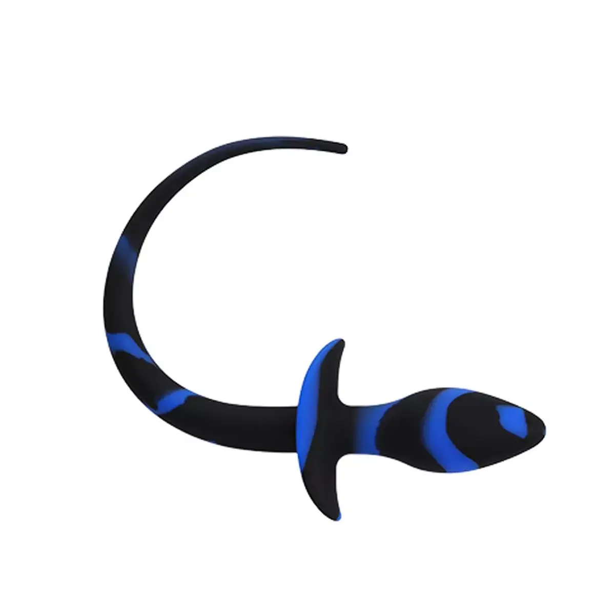 Kiotos X - Hondenstaart Anaalplug - Blauw/Zwart 1 Kiotos X - Hondenstaart Anaalplug - Blauw/Zwart