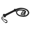 Rimba Bondage Play Korte Suède Bullwhip - Zwart