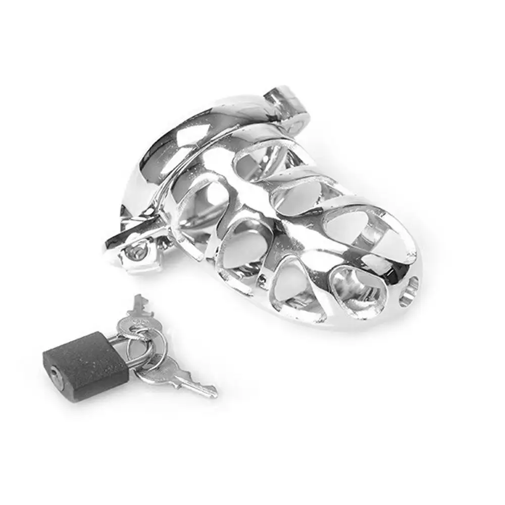 Kiotos Steel Kuisheidskooi RVS Met Hangslot 1 Kiotos Steel Kuisheidskooi RVS Met Hangslot