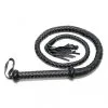 Rimba Bondage Play Lange Bullwhip 200 Cm - Zwart