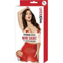 Latexwear - Latex Minirok - Rood 5 Latexwear - Latex Minirok - Rood -Sex Toys winkel Latexwear Latex minirok Rood 3