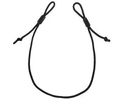 Kiotos Leather Lederen Tepel Koord Met Verstelbare Lussen - Zwart