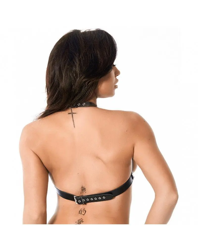 Rimba Bondage Play Leren BH Open Cups 2 Rimba Bondage Play Leren BH Open Cups - Afbeelding 2