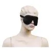 Kiotos Leather Leren Oogmasker - Zwart
