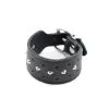 Kiotos Leather Leren Armband Met Studs - Zwart