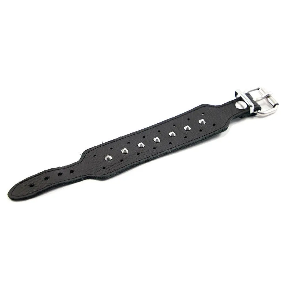 Kiotos Leather Leren Armband Met Studs - Zwart 2 Kiotos Leather Leren Armband Met Studs - Zwart - Afbeelding 2