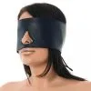 Rimba Bondage Play Leren Blinddoek Met Uitsparing Voor Neus - Zwart