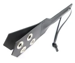 Kiotos Leather Leren Dubbele Plak Met Metalen Ringetjes