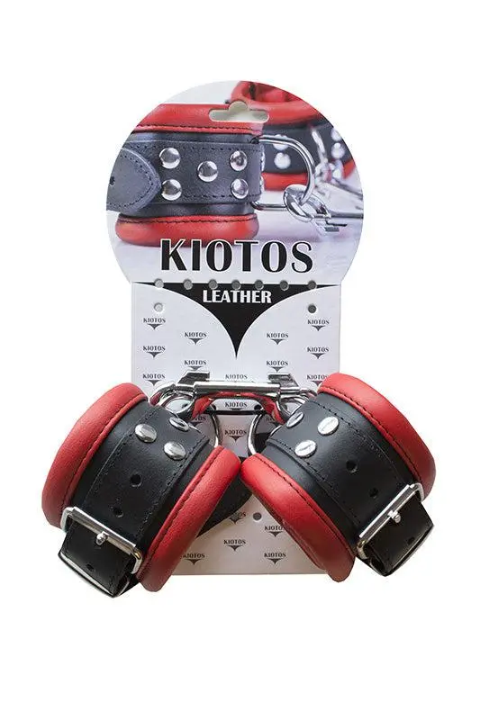 Kiotos Leather Leren Enkelboeien 6.5 Cm Breed Gevoerd - Rood/Zwart 2 Kiotos Leather Leren Enkelboeien 6.5 Cm Breed Gevoerd - Rood/Zwart - Afbeelding 2