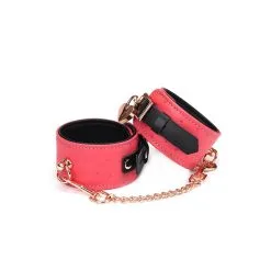 Liebe Seele - Angel's Kiss Enkelboeien Met Afsluitbare Gespen - Luxe En Exclusief Ontwerp - Roze/Zwart/Rosé Goud