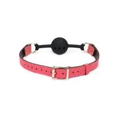 Liebe Seele - Angel's Kiss Leren Ball Gag - Luxe En Exclusief Ontwerp - Roze/Zwart/Rosé Goud 9 Liebe Seele - Angel's Kiss Leren Ball Gag - Luxe En Exclusief Ontwerp - Roze/Zwart/Rosé Goud -Sex Toys winkel Liebe Seele Angels Kiss Leren Ball Gag Luxe En exclusief ontwerp RozeZwartRose Goud 3