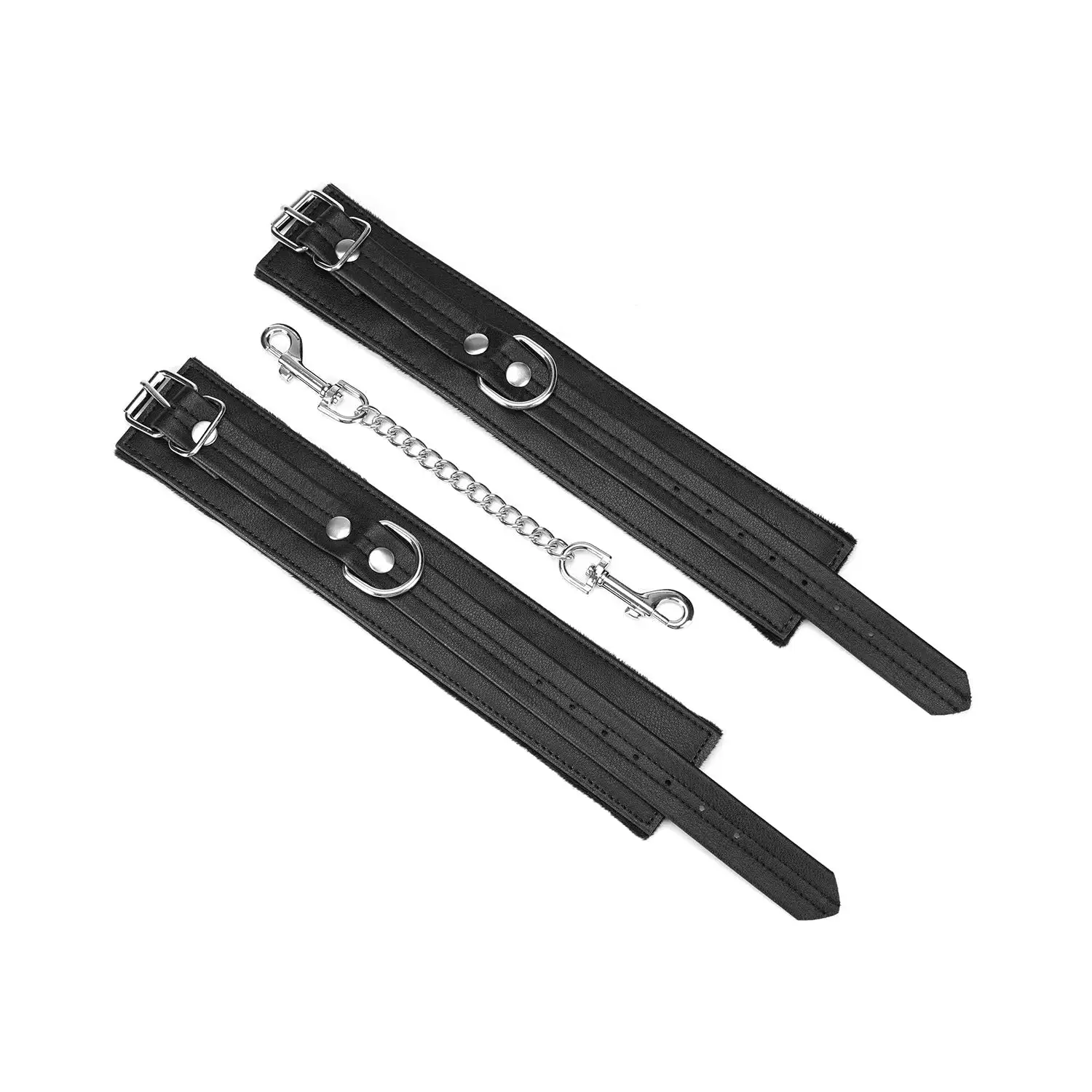 Liebe Seele - Black Bond - Bonded Leren Enkelboeien - Zacht Gevoerd - Eco-vriendelijk - Nikkelvrij - Zwart 2 Liebe Seele - Black Bond - Bonded Leren Enkelboeien - Zacht Gevoerd - Eco-vriendelijk - Nikkelvrij - Zwart - Afbeelding 2