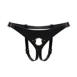 Liebe Seele - Dark Secret Exclusief Leren Strap-On Harnas - Handgemaakt In Japan - Zwart