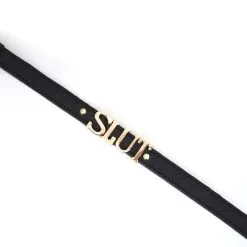 Liebe Seele - Demon's Kiss - Luxe Collar Met Grote Gouden Letters SLUT - Zwart/Goud -Sex Toys winkel Liebe Seele Demons Kiss Luxe Collar Met Grote Gouden letters SLUT ZwartGoud 5
