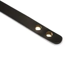 Liebe Seele - Demon's Kiss - Smalle Collar/Choker Met Gouden Letters BITCH - Luxe En Exclusief Ontwerp - Zwart/Goud -Sex Toys winkel Liebe Seele Demons Kiss Smalle CollarChoker met gouden letters BITCH luxe en exclusief ontwerp zwartgoud 3