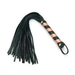 Liebe Seele - Rose Gold Memory Exclusieve Leren Flogger - Rosé Goud