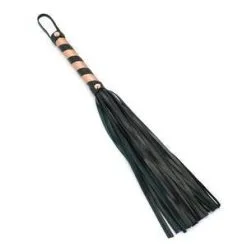 Liebe Seele - Rose Gold Memory Exclusieve Leren Flogger - Rosé Goud -Sex Toys winkel Liebe Seele Rose Gold Memory Exclusieve leren flogger rose goud 4
