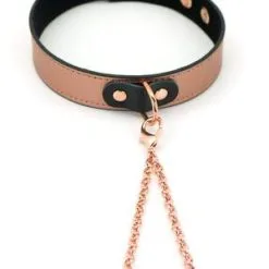 Liebe Seele - Rose Gold Memory Exclusieve Smalle Collar Met Tepelklemmen - Rosé Goud -Sex Toys winkel Liebe Seele Rose Gold Memory Exclusieve smalle collar met tepelklemmen rose goud 4