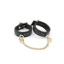 Liebe Seele - Shining Girl Handgemaakte Lederen Polsboeien Met Strass Steentjes - Exclusief En Luxe Ontwerp -Sex Toys winkel Liebe Seele Shining Girl Handgemaakte lederen polsboeien met strass steentjes exclusief en luxe ontwerp 3