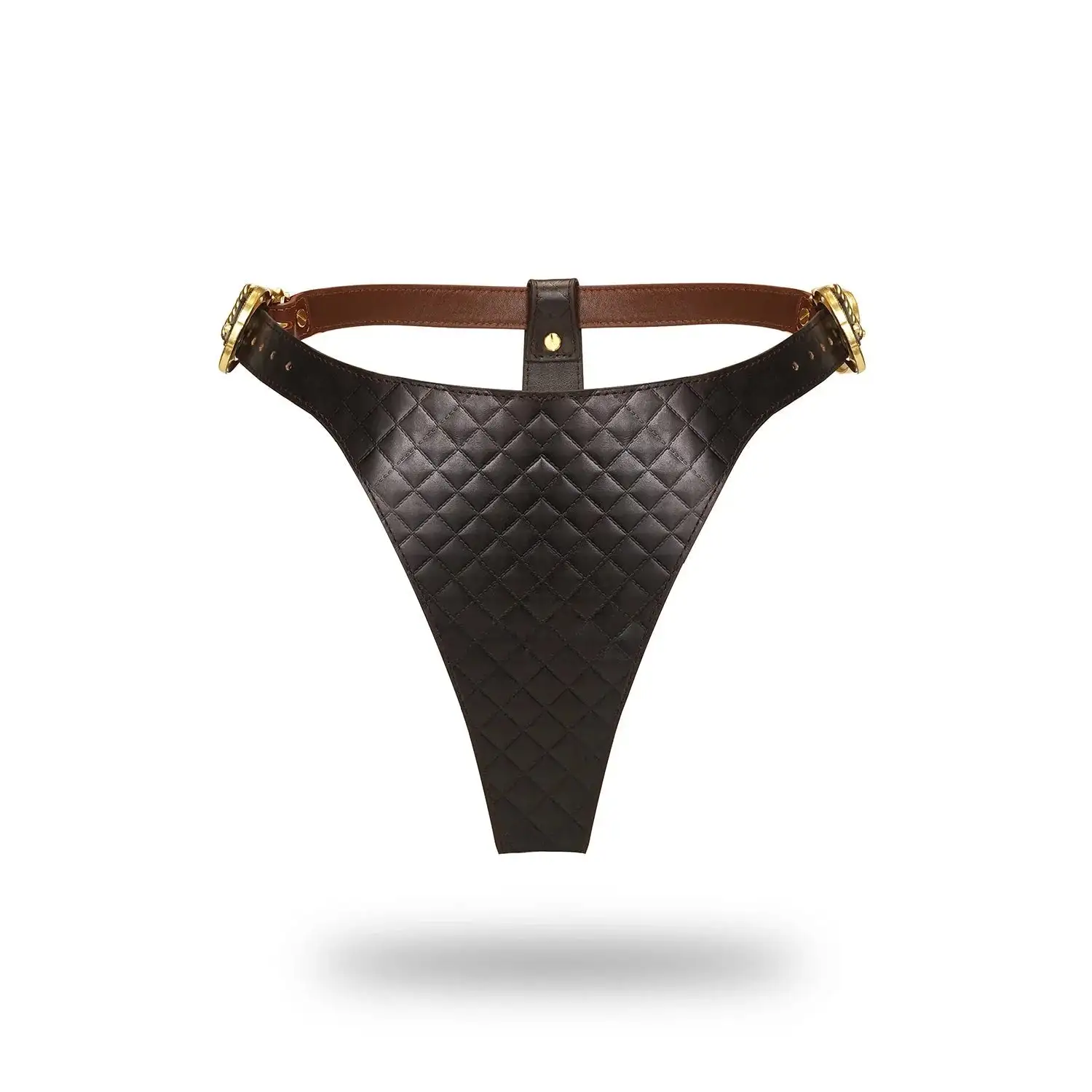 Liebe Seele - The Equestrian Leather High Rise Thong - Leren String 1 Liebe Seele - The Equestrian Leather High Rise Thong - Leren String