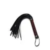 Liebe Seele - Victorian Garden Kleine Flogger - Kort Zweepje - Vegan Vriendelijk - Rood/Zwart