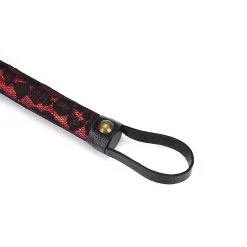 Liebe Seele - Victorian Garden Kleine Flogger - Kort Zweepje - Vegan Vriendelijk - Rood/Zwart -Sex Toys winkel Liebe Seele Victorian Garden Kleine Flogger kort zweepje vegan vriendelijk roodzwart 3