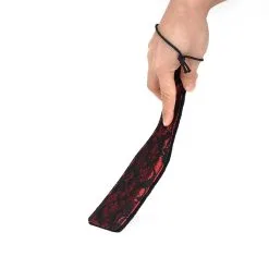 Liebe Seele - Victorian Garden Paddle Exclusieve Spanking Plak - Rood/Zwart 9 Liebe Seele - Victorian Garden Paddle Exclusieve Spanking Plak - Rood/Zwart -Sex Toys winkel Liebe Seele Victorian Garden Paddle Exclusieve Spanking Plak roodzwart 5