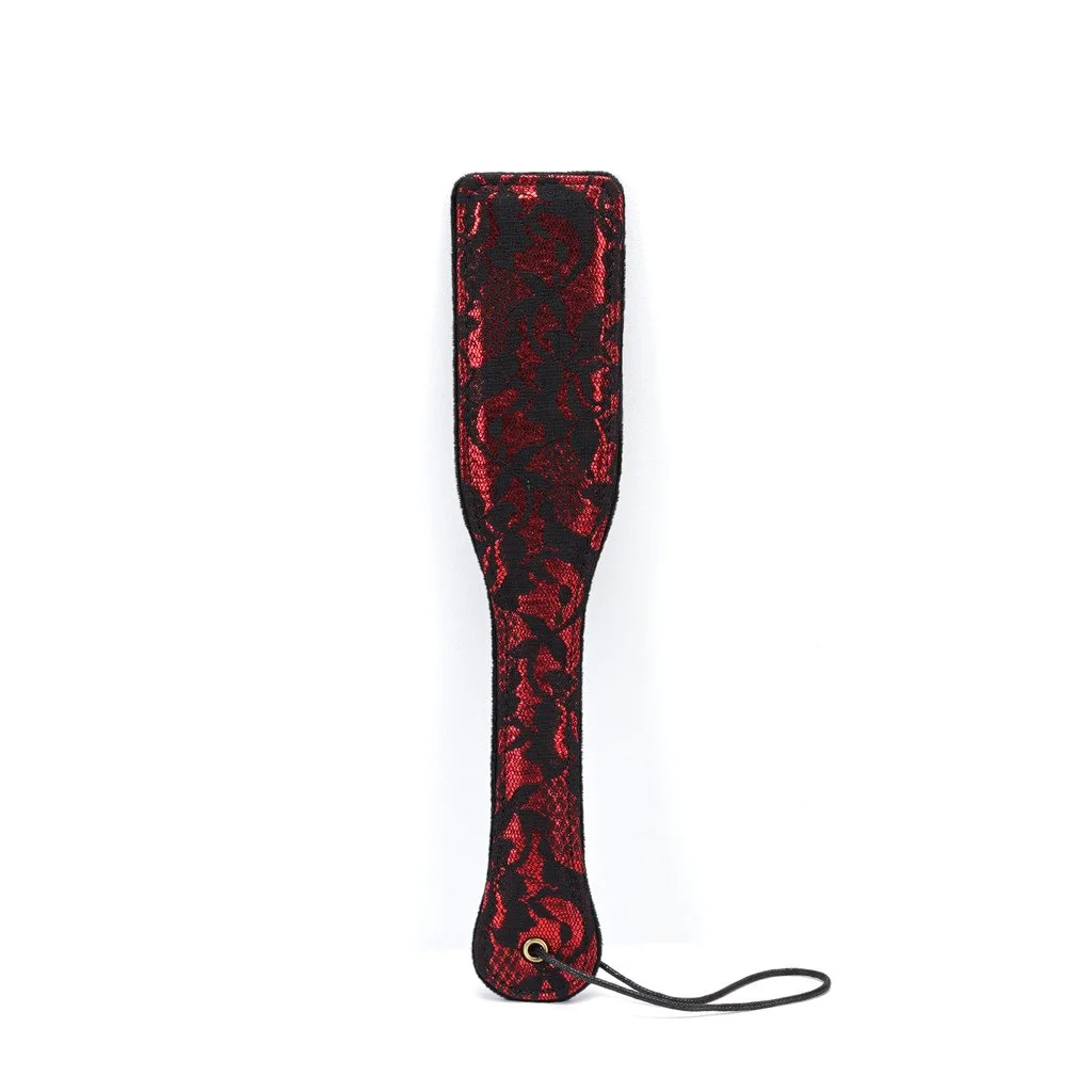 Liebe Seele - Victorian Garden Paddle Exclusieve Spanking Plak - Rood/Zwart 1 Liebe Seele - Victorian Garden Paddle Exclusieve Spanking Plak - Rood/Zwart