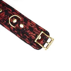 Liebe Seele - Victorian Garden Pols Boeien - Vegan Vriendelijk - Rood/Zwart -Sex Toys winkel Liebe Seele Victorian Garden pols boeien vegan vriendelijk roodzwart 4