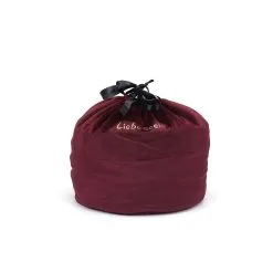 Liebe Seele - Wine Red Fluwelen Storage Bag - Opbergtas - Cilindervormig