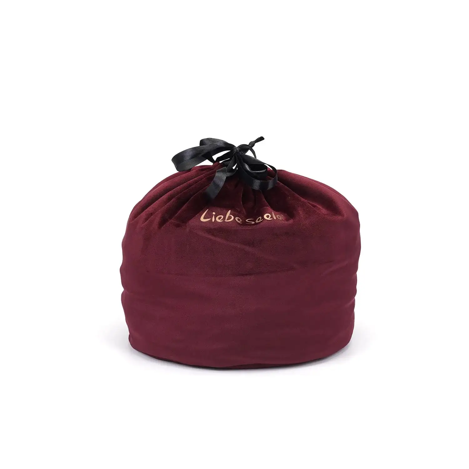 Liebe Seele - Wine Red Fluwelen Storage Bag - Opbergtas - Cilindervormig 1 Liebe Seele - Wine Red Fluwelen Storage Bag - Opbergtas - Cilindervormig