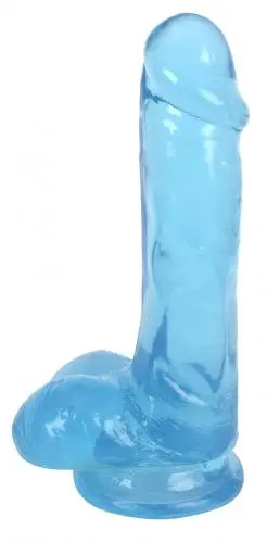Lollicock - Dildo Met Ballen 15 Cm - Transparant Turquoise