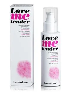 Love To Love Love Me Tender Verwarmende Massageolie - Cotton Candy -Sex Toys winkel Love me Tender verwarmende Massageolie Cotton Candy 2