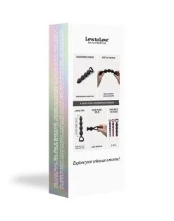 Love To Love - Anaal Ketting Met Hartvormig Handvat BING BANG - Zwart - Maat L -Sex Toys winkel Love to Love Anaal Ketting met Hartvormig Handvat BING BANG zwart maat L 3