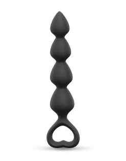 Love To Love - Anaal Ketting Met Hartvormig Handvat BING BANG - Zwart - Maat L -Sex Toys winkel Love to Love Anaal Ketting met Hartvormig Handvat BING BANG zwart maat L 4