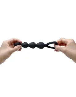 Love To Love - Anaal Ketting Met Hartvormig Handvat BING BANG - Zwart - Maat L -Sex Toys winkel Love to Love Anaal Ketting met Hartvormig Handvat BING BANG zwart maat L 7