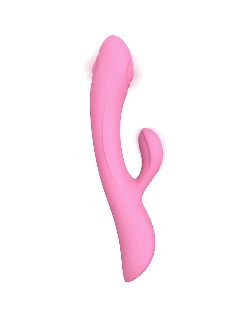 Love To Love - Bunny & Clyde Rabbit Vibrator Met Tapping Functie - Roze 3 Love To Love - Bunny & Clyde Rabbit Vibrator Met Tapping Functie - Roze - Afbeelding 3
