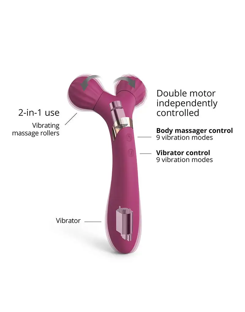 Love To Love - FIREBALL Body Massager & Vibrator - Plum Pink 3 Love To Love - FIREBALL Body Massager & Vibrator - Plum Pink - Afbeelding 3