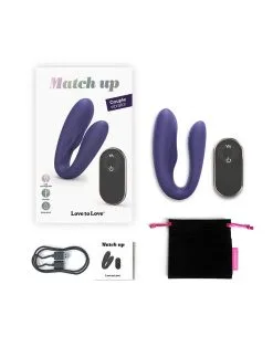 Love To Love - Match Up KoppelVibrator Met Afstandsbediening - Indigo -Sex Toys winkel Love to Love Match Up Koppelvibrator met afstandsbediening Indigo 6