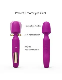 Love To Love - R-Evolution Wand Vibrator Set Met 2 Verwisselbare Opzetstukken - Roze -Sex Toys winkel Love to Love R Evolution Wand Vibrator Set met 2 verwisselbare opzetstukken roze 4