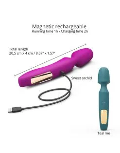 Love To Love - R-Evolution Wand Vibrator Set Met 2 Verwisselbare Opzetstukken - Roze -Sex Toys winkel Love to Love R Evolution Wand Vibrator Set met 2 verwisselbare opzetstukken roze 5