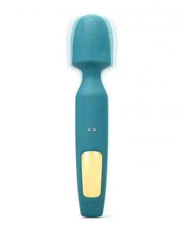 Love To Love - R-Evolution Wand Vibrator Set Met 2 Verwisselbare Opzetstukken - Turquoise 2 Love To Love - R-Evolution Wand Vibrator Set Met 2 Verwisselbare Opzetstukken - Turquoise - Afbeelding 2